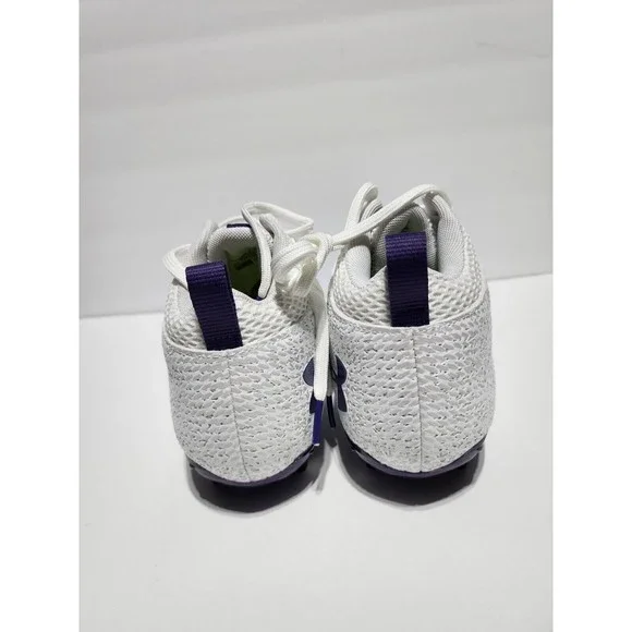 Under Armour Spotlight Football Cleats 4D Foam White Purple 3023963-103 Men 8.5 - Picture 5 of 10